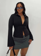 Anitta 2000s – Pinstripe Shirt