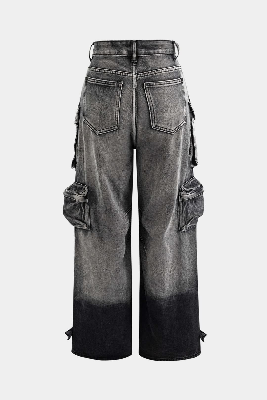 Sabbia – Y2K Multi-Pocket Cargo Denim