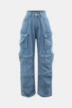 Fumo Street – Multi-Pocket Cargo Denim