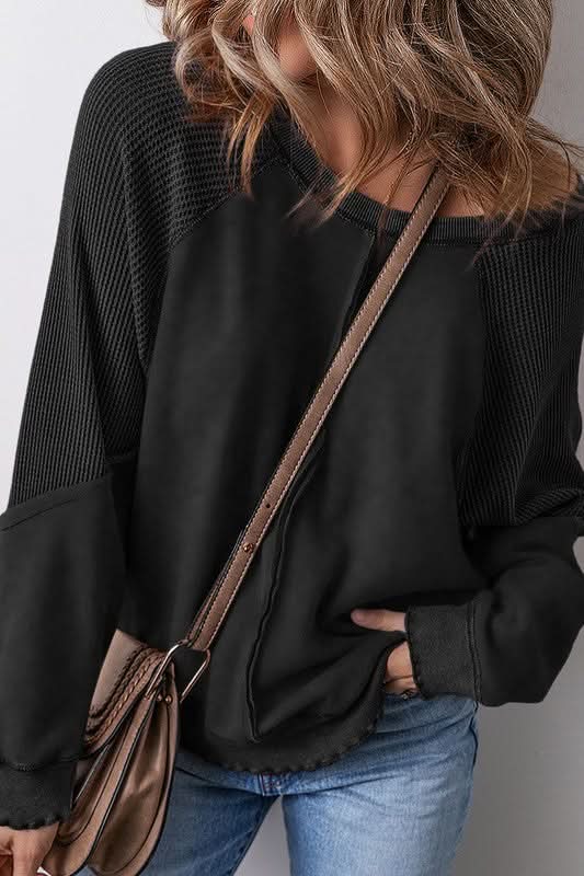 Waffle Stitch Pullover