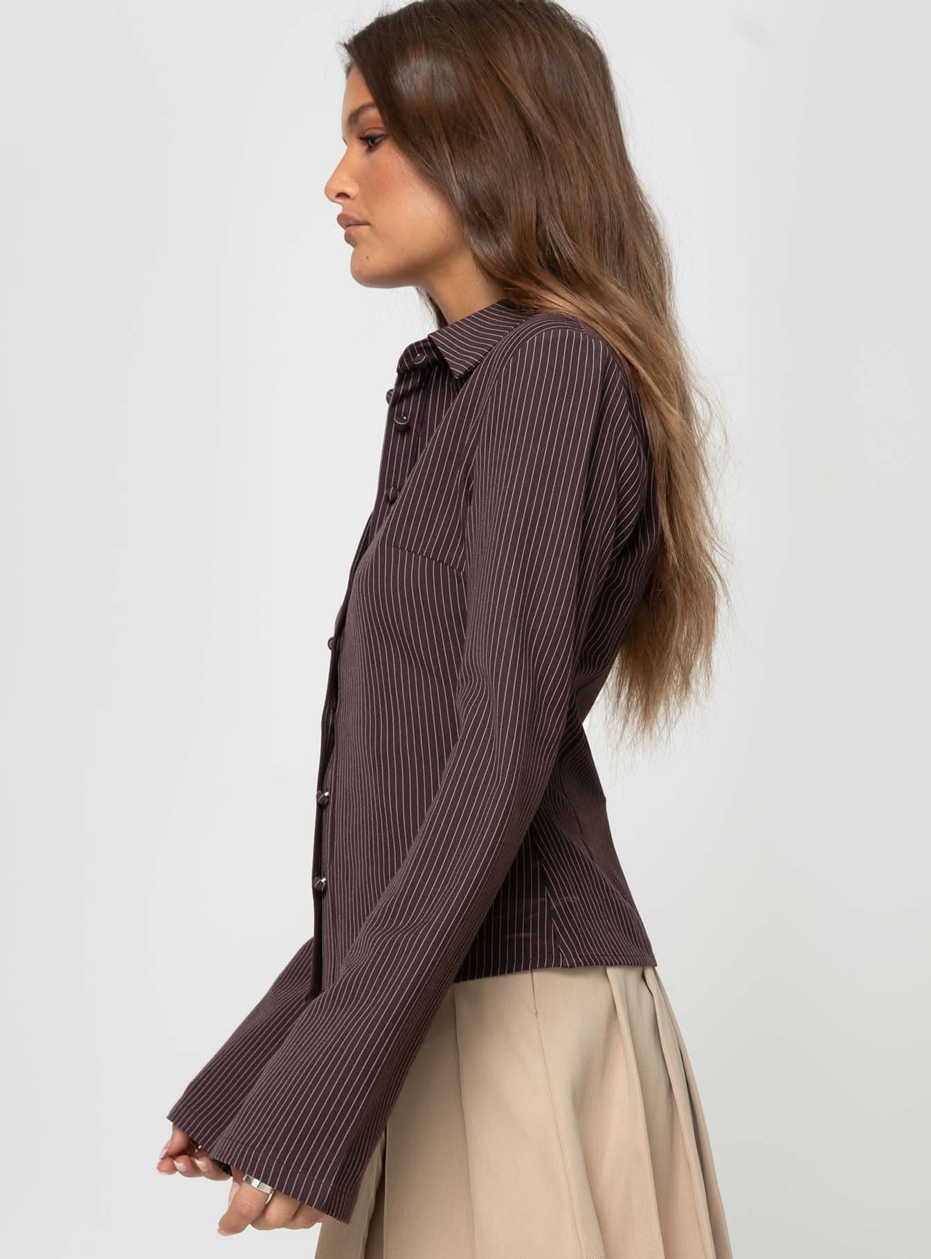 Anitta 2000s – Pinstripe Shirt