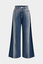 Shadowline – Dual-Tone Wide-Leg Denim