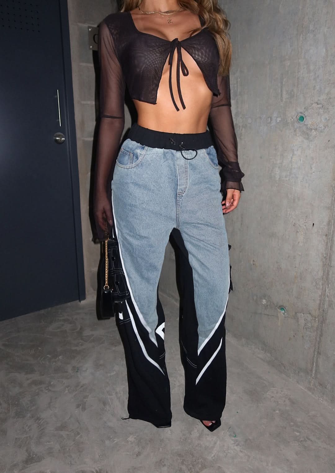 Diabla – Two-Tone Denim Jeans
