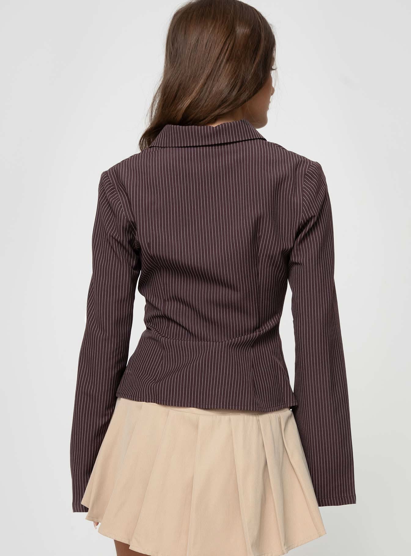 Anitta 2000s – Pinstripe Shirt
