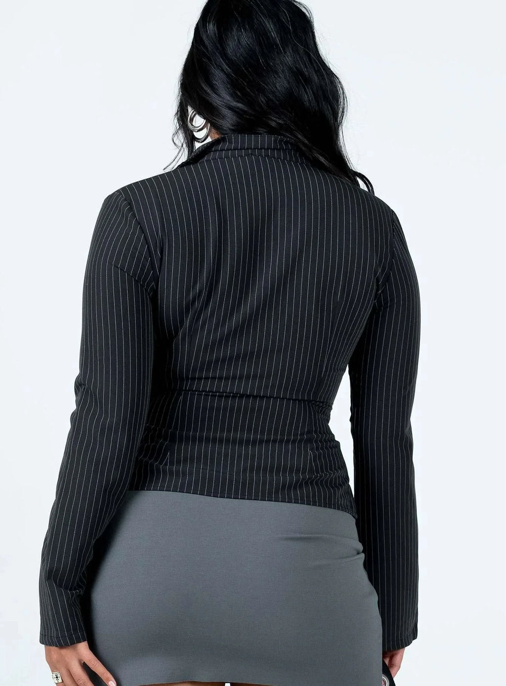 Anitta 2000s – Pinstripe Shirt