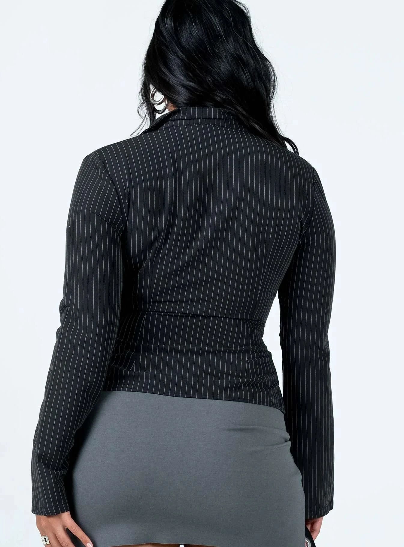 Anitta 2000s – Pinstripe Shirt