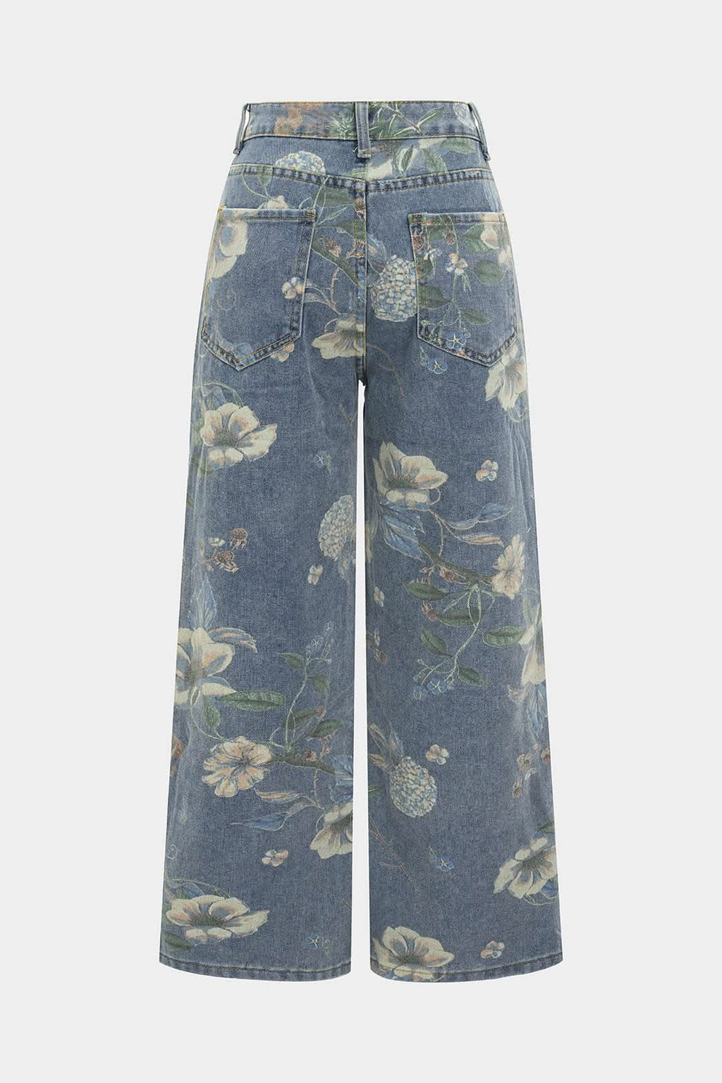 Fiorenza – Wide-Leg Floral Jeans