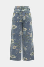 Fiorenza – Wide-Leg Floral Jeans