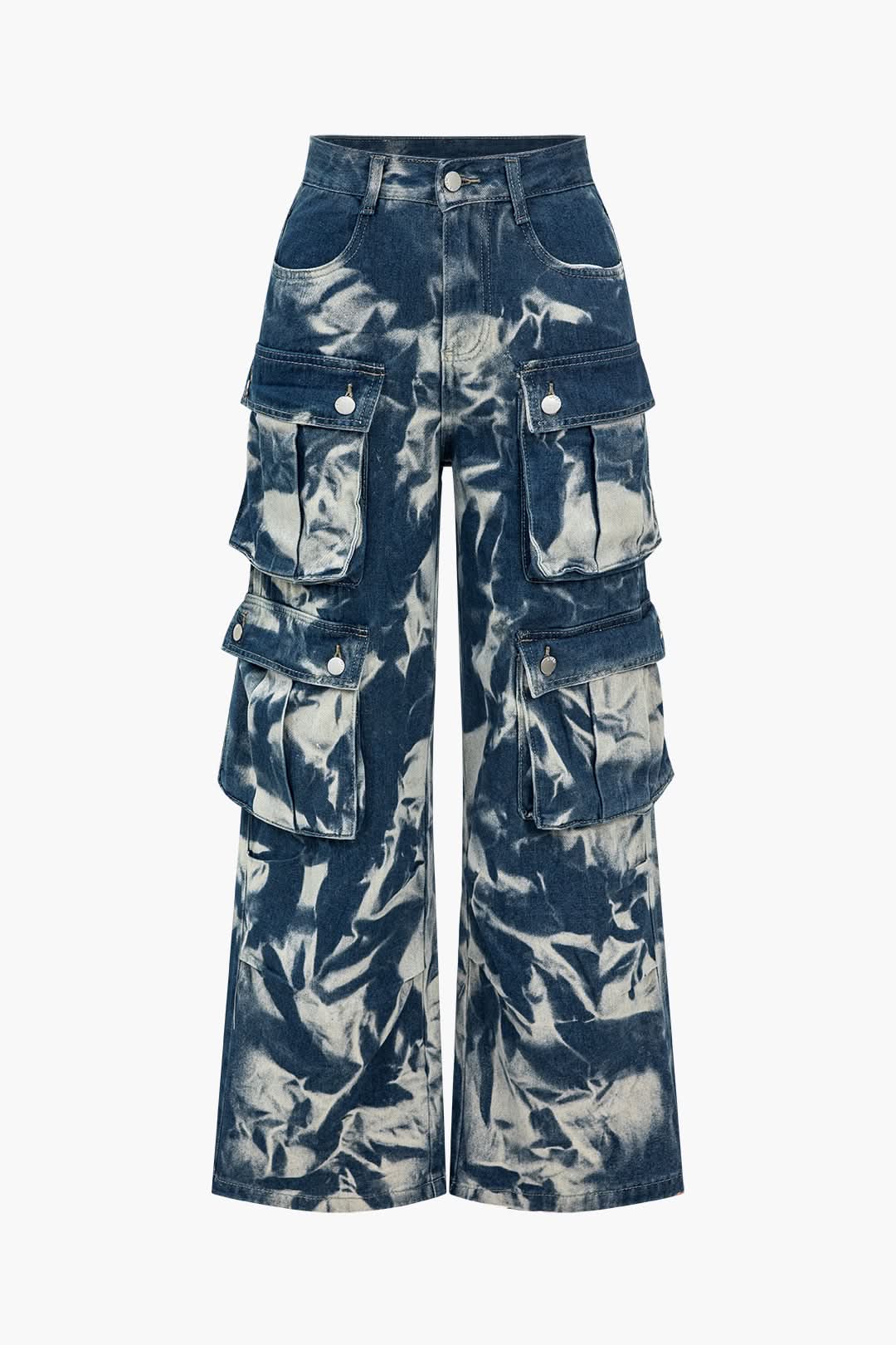 Marea Dye – Tie-Dye Cargo Jeans