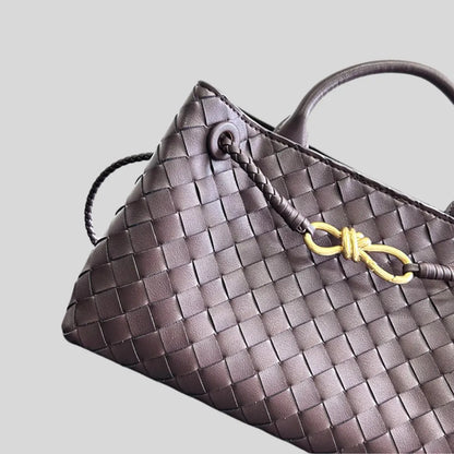 Francesca – Woven Leather Crossbody