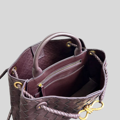 Francesca – Woven Leather Crossbody