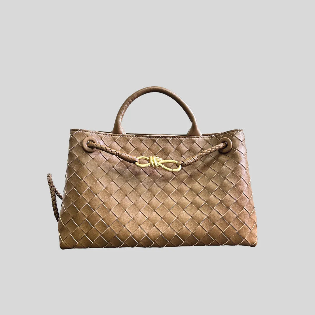 Francesca – Woven Leather Crossbody