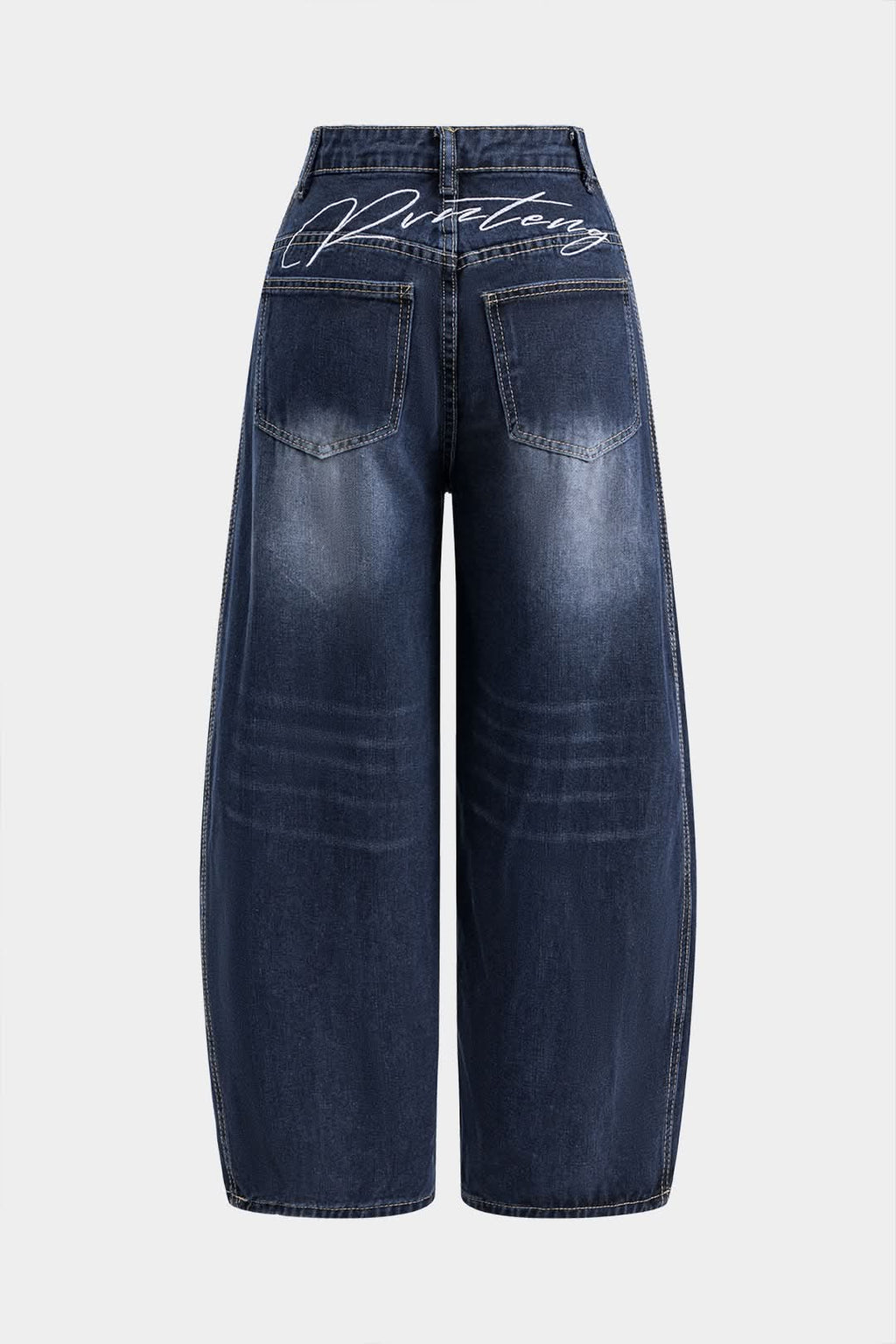 Skyline Curve – Wide-Leg Denim