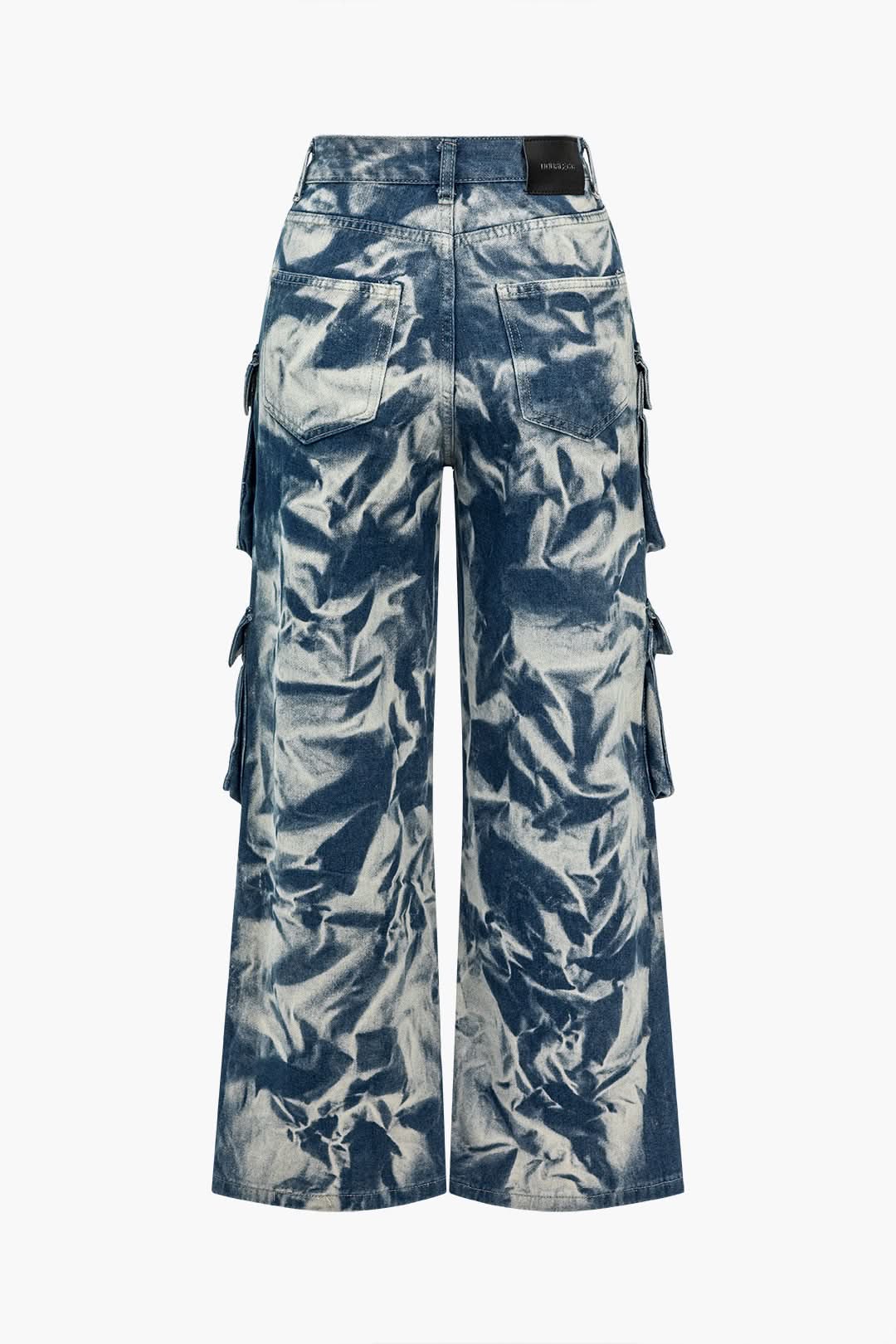 Marea Dye – Tie-Dye Cargo Jeans