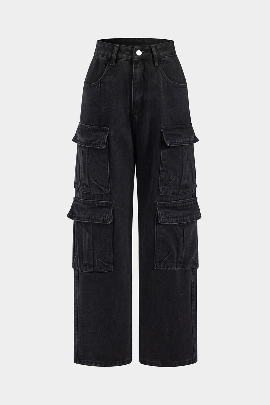 Night Ops – Wide-Leg Cargo Denim
