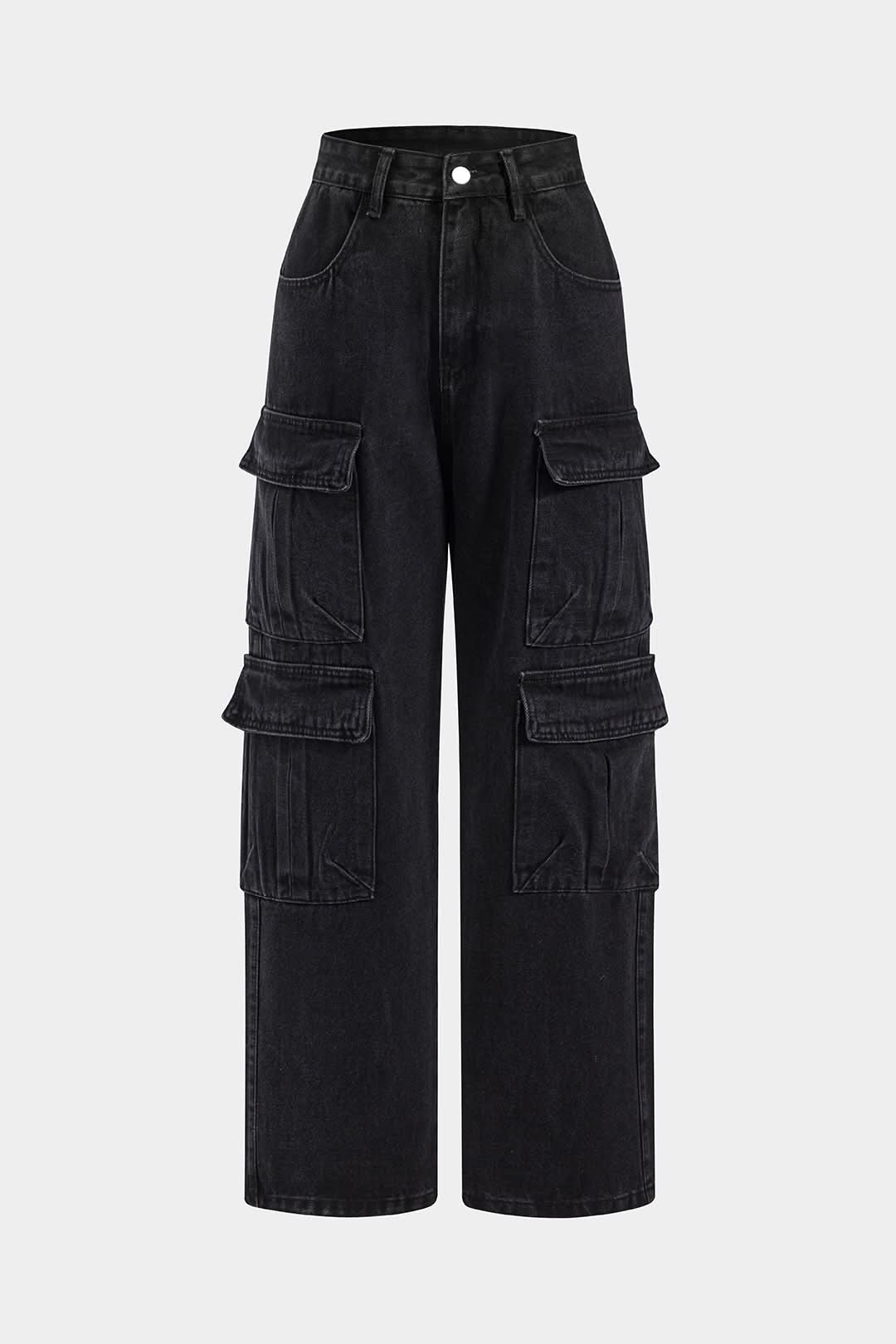 Night Ops – Wide-Leg Cargo Denim
