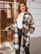 Plaid Flannel Longline Shacket