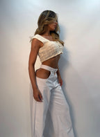 La Cadera - Low Waist Cut-Out Jean