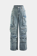 Fumo Street – Multi-Pocket Cargo Denim