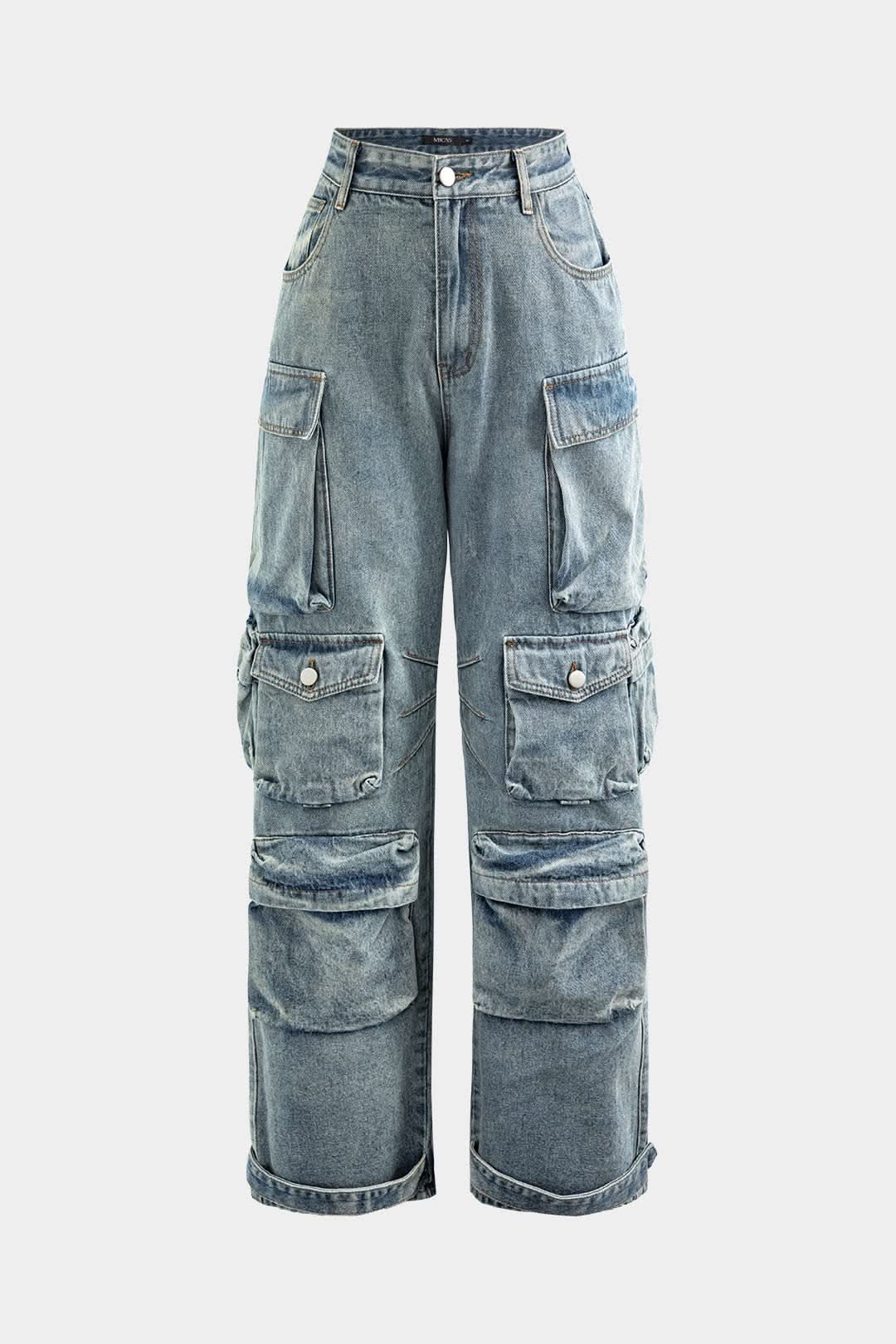 Fumo Street – Multi-Pocket Cargo Denim