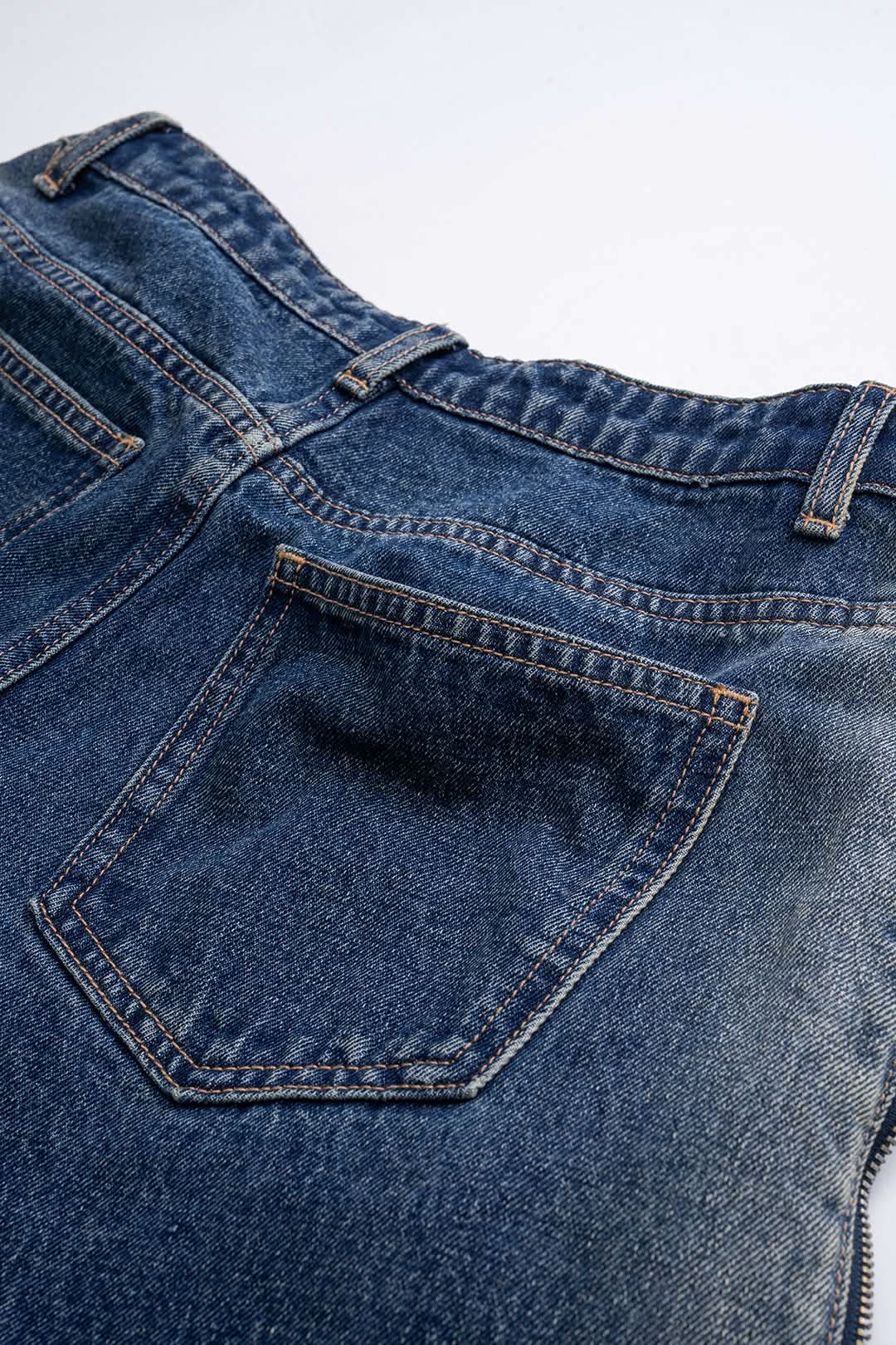 Shadowline – Dual-Tone Wide-Leg Denim