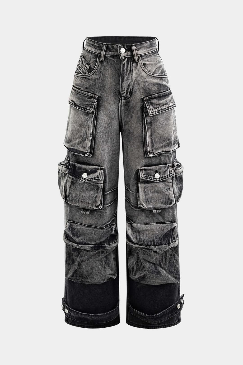 Sabbia – Y2K Multi-Pocket Cargo Denim
