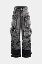 Sabbia – Y2K Multi-Pocket Cargo Denim