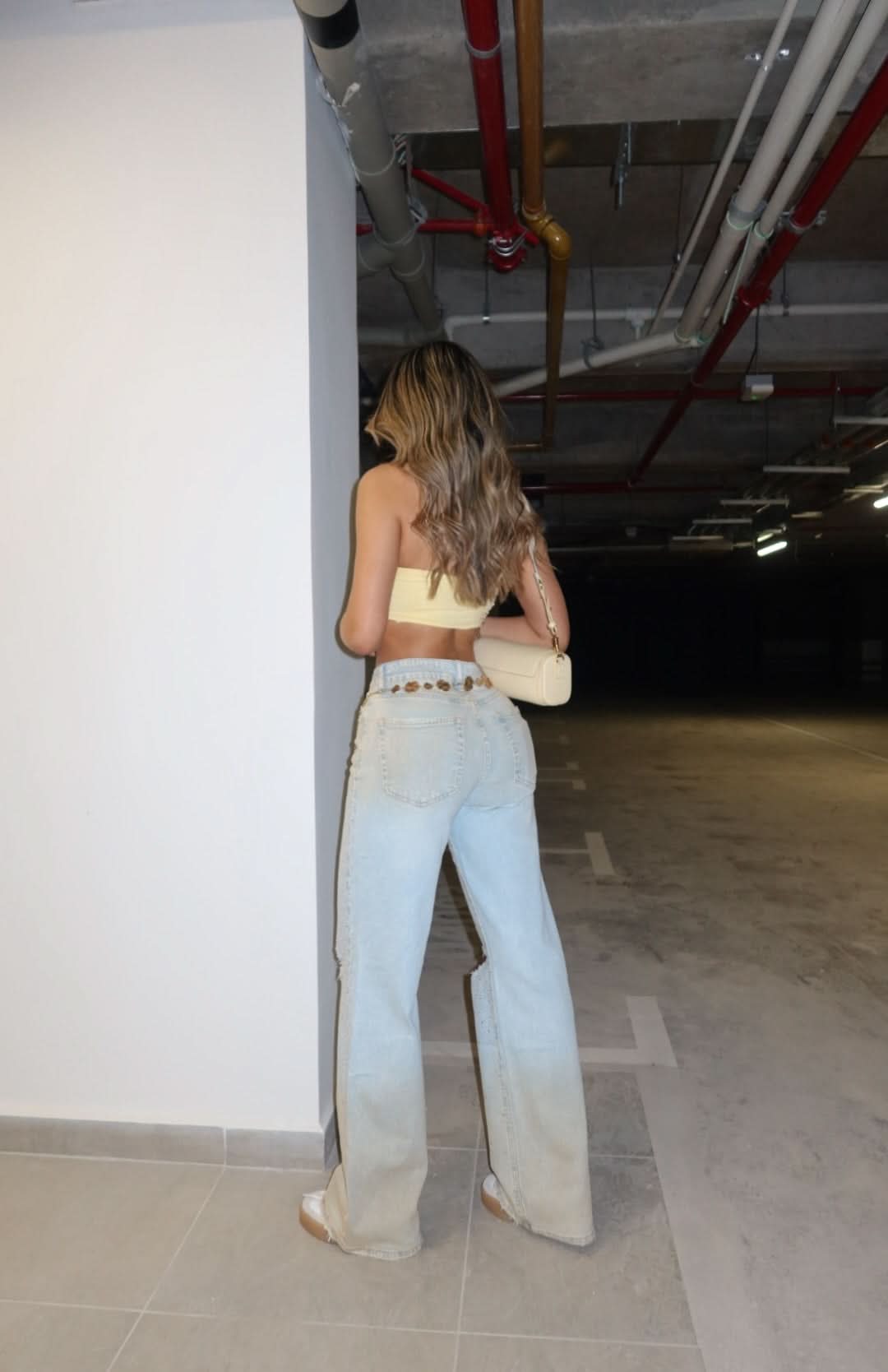 Canela Shine – Cut Knie Jeans
