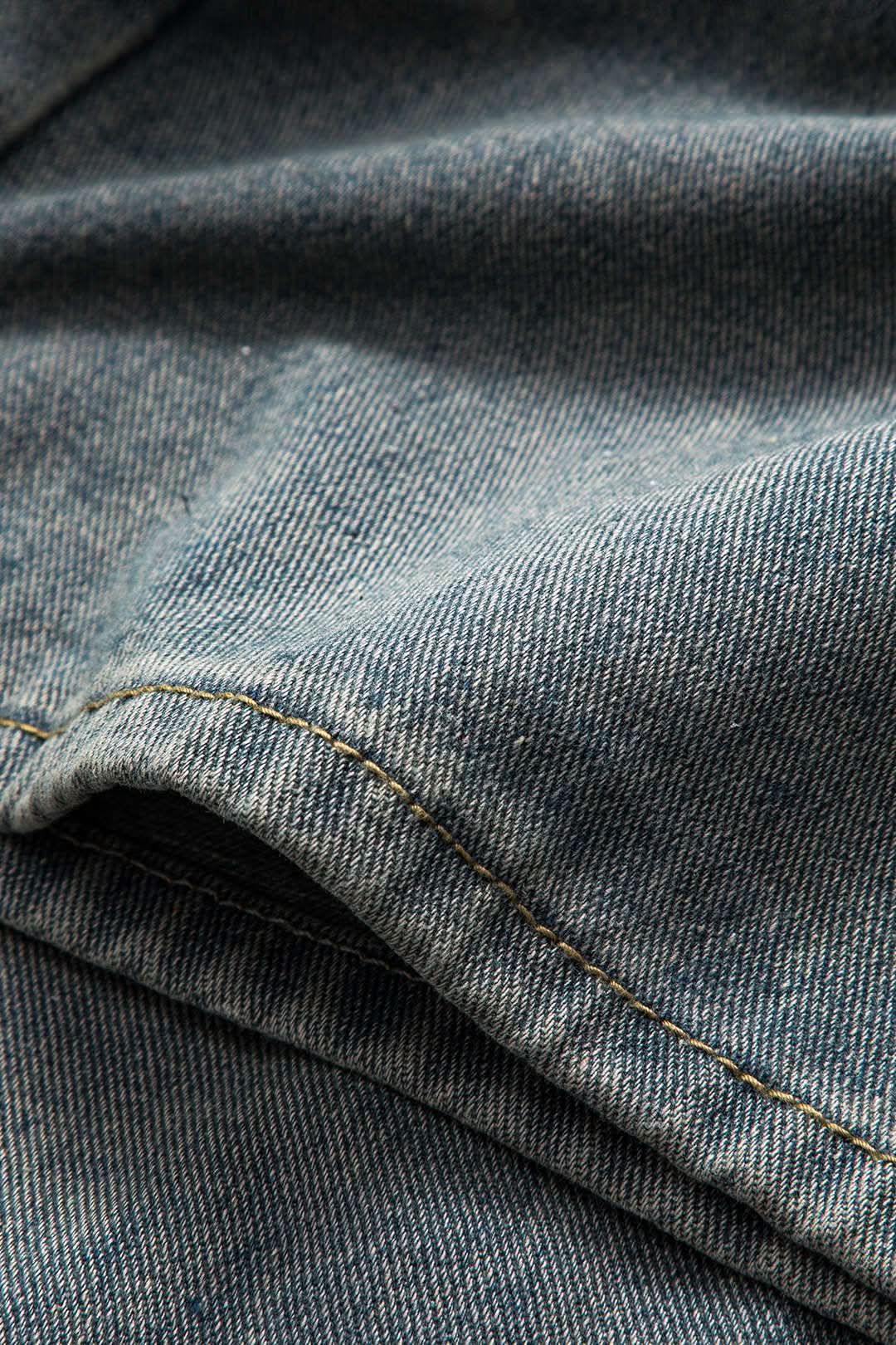 Onda Scura – Distressed Cut-Out Denim
