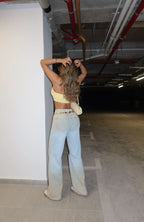 Canela Shine – Cut Knie Jeans