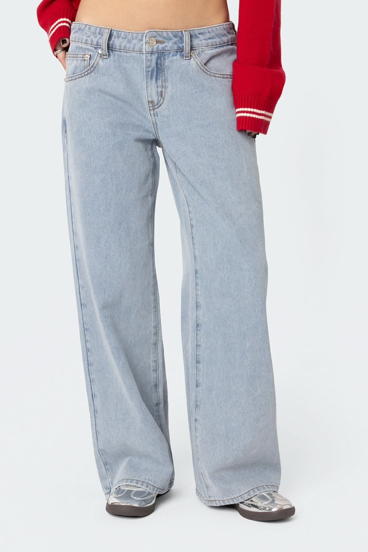 Lowkey Blue – Low Rise Jeans