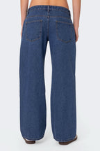 Maya Washed – Low Rise Jeans