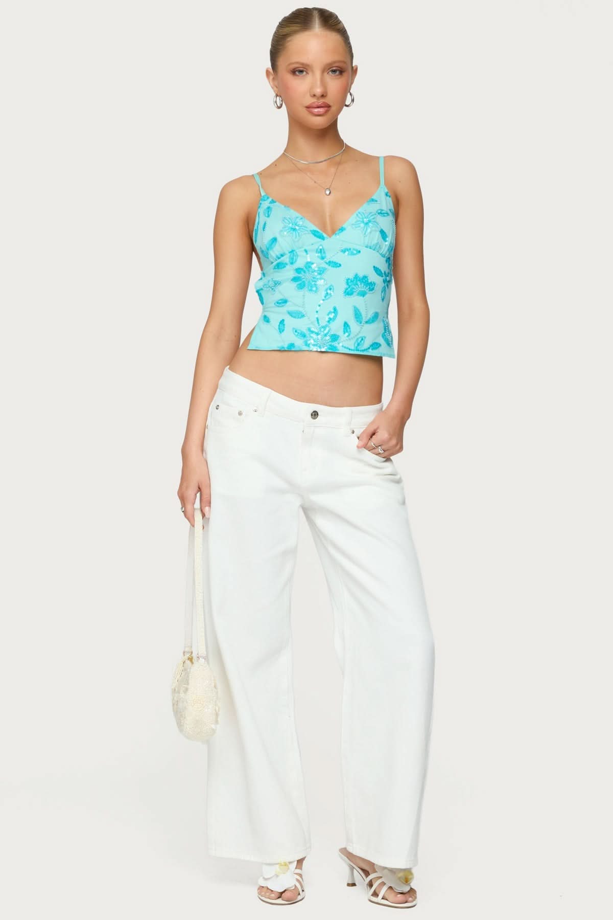 White Crush – Low Rise Slouchy Jeans
