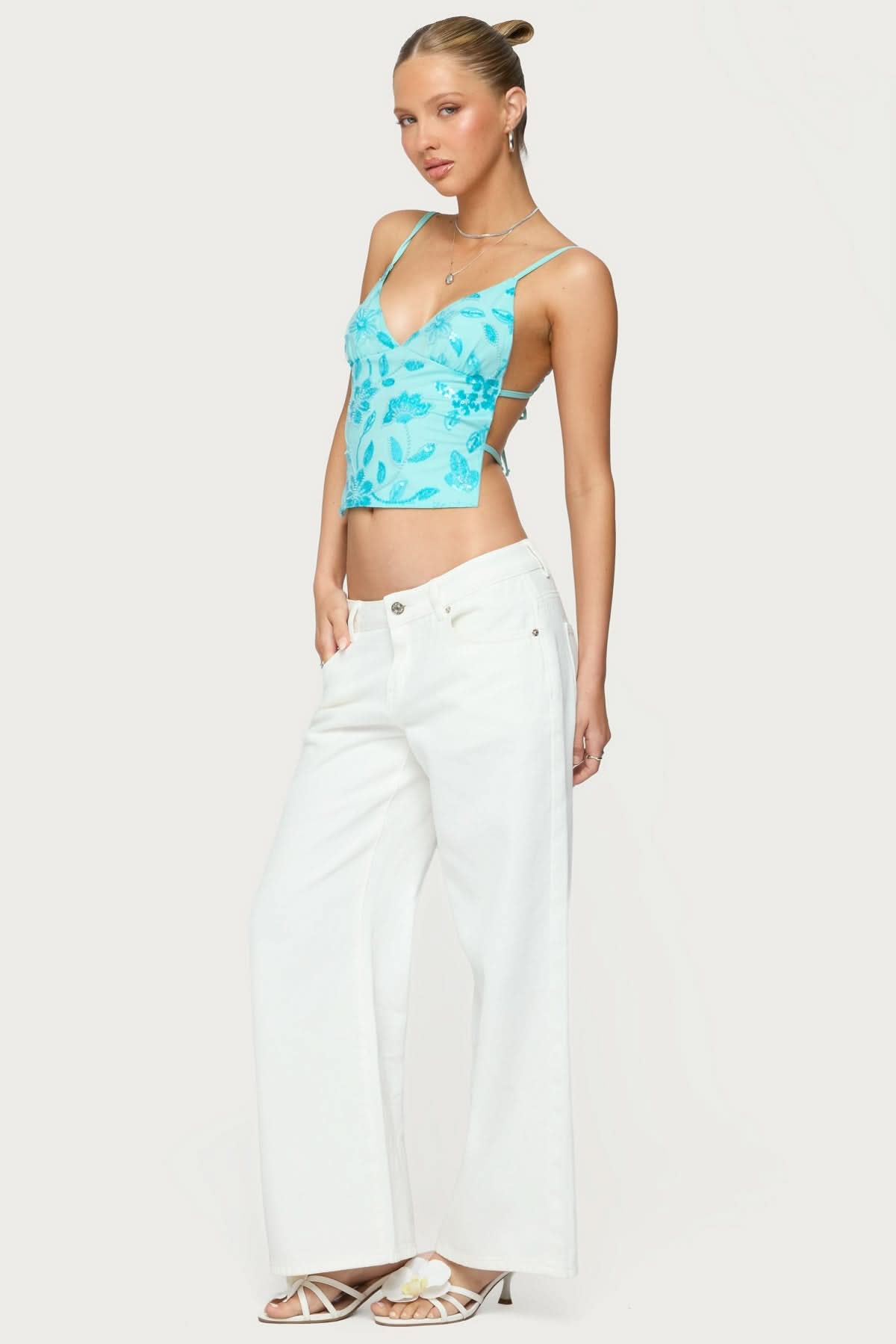 White Crush – Low Rise Slouchy Jeans