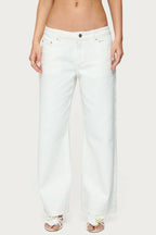 White Crush – Low Rise Slouchy Jeans
