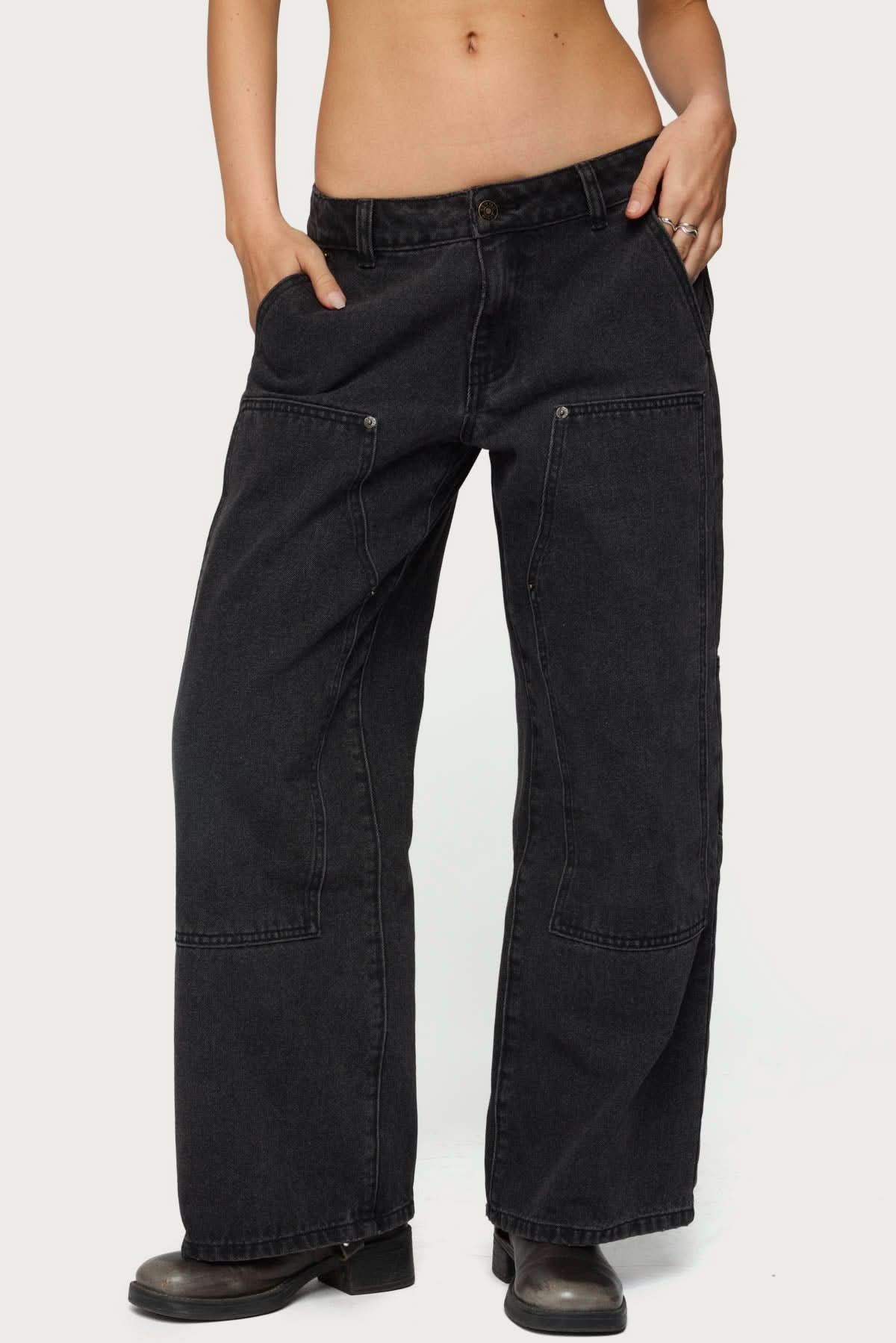 Rebel Stitch – Low Rise Carpenter Jeans