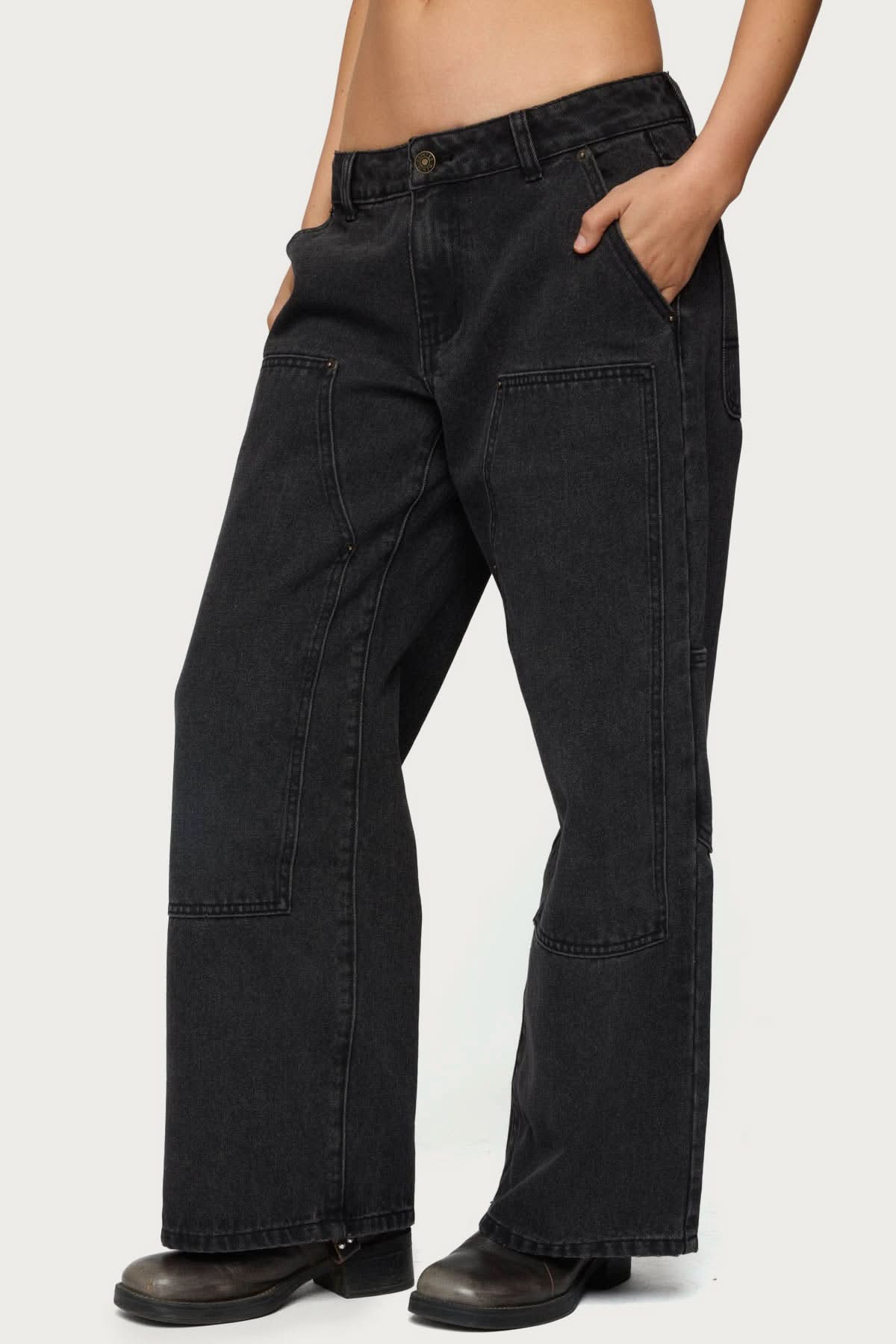 Rebel Stitch – Low Rise Carpenter Jeans
