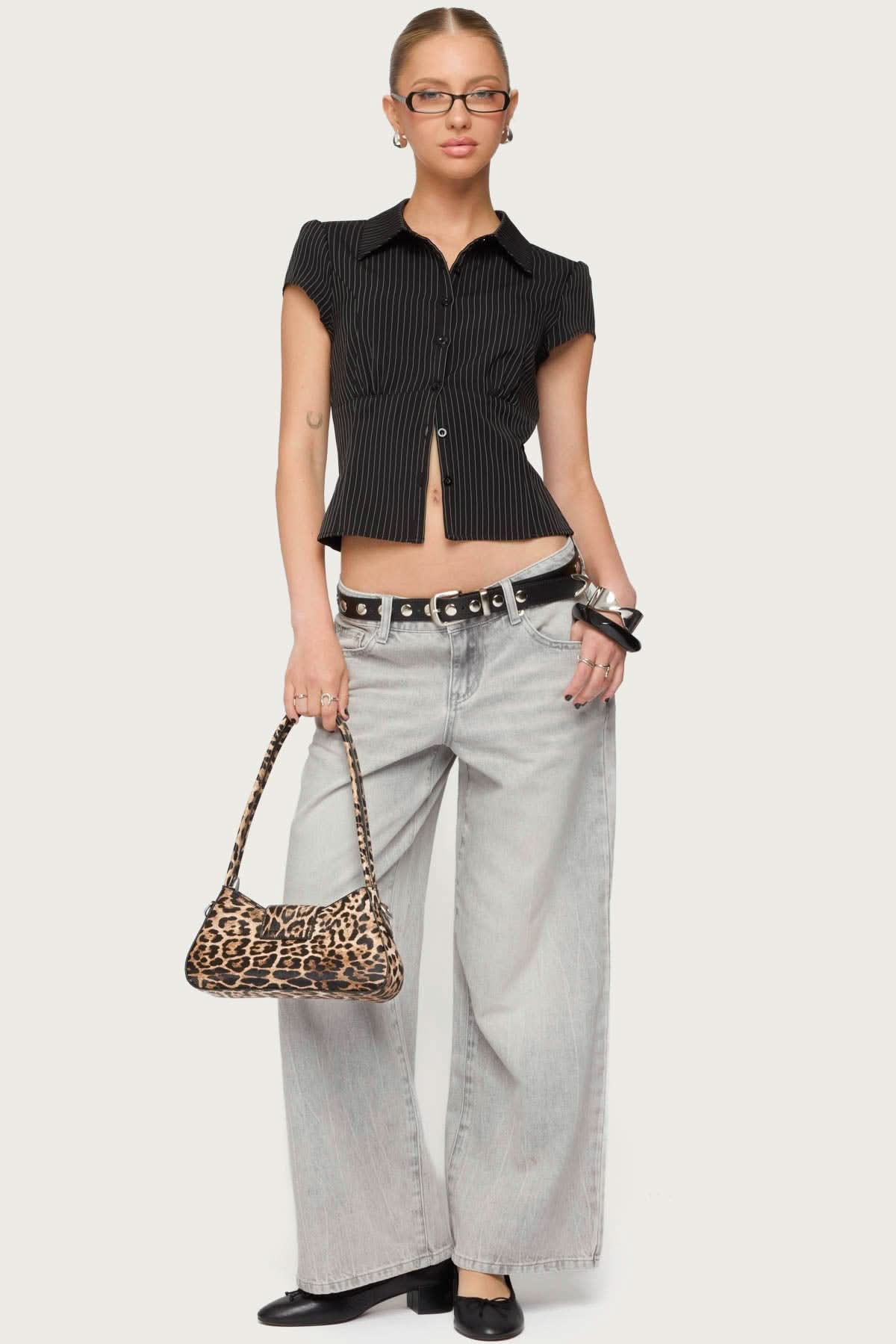 Grunge Baby – Low Rise Acid Wash Jeans