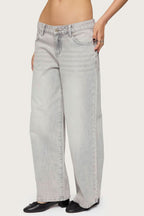Grunge Baby – Low Rise Acid Wash Jeans