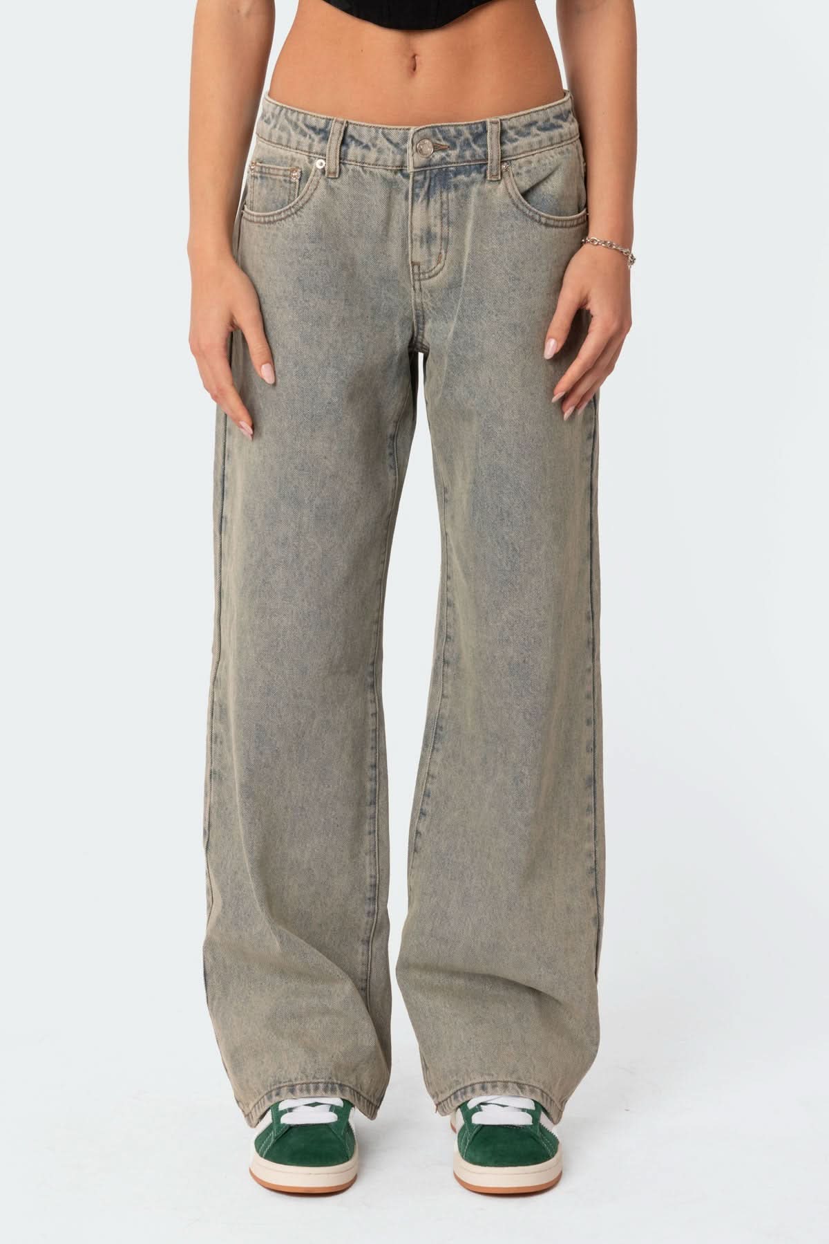 Storm – Low Rise Acid Wash Jeans