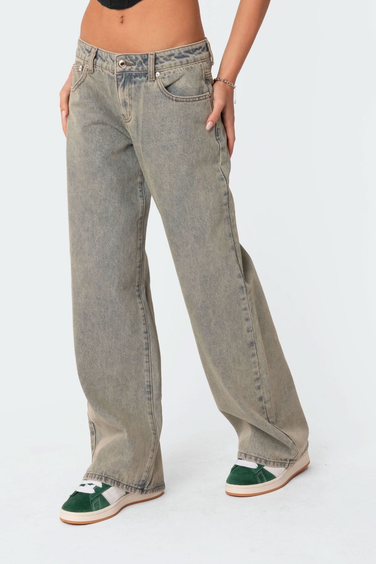 Storm – Low Rise Acid Wash Jeans