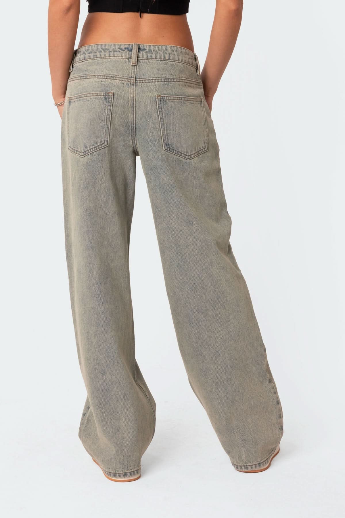 Storm – Low Rise Acid Wash Jeans