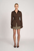 Rebecca – Tailored Wrap Shirt