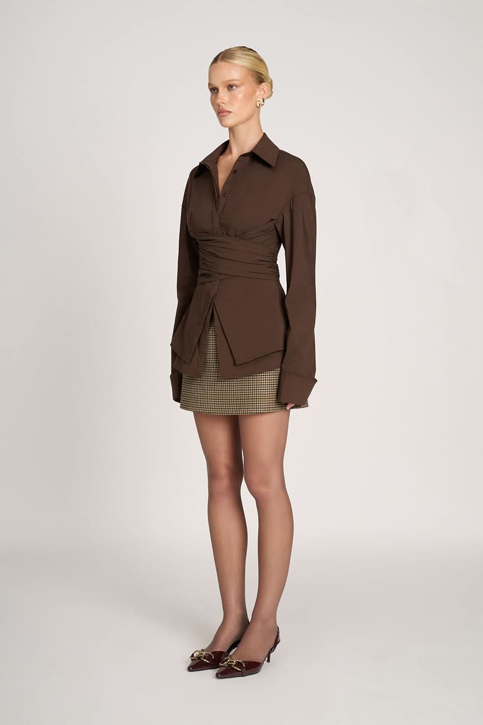 Rebecca – Tailored Wrap Shirt