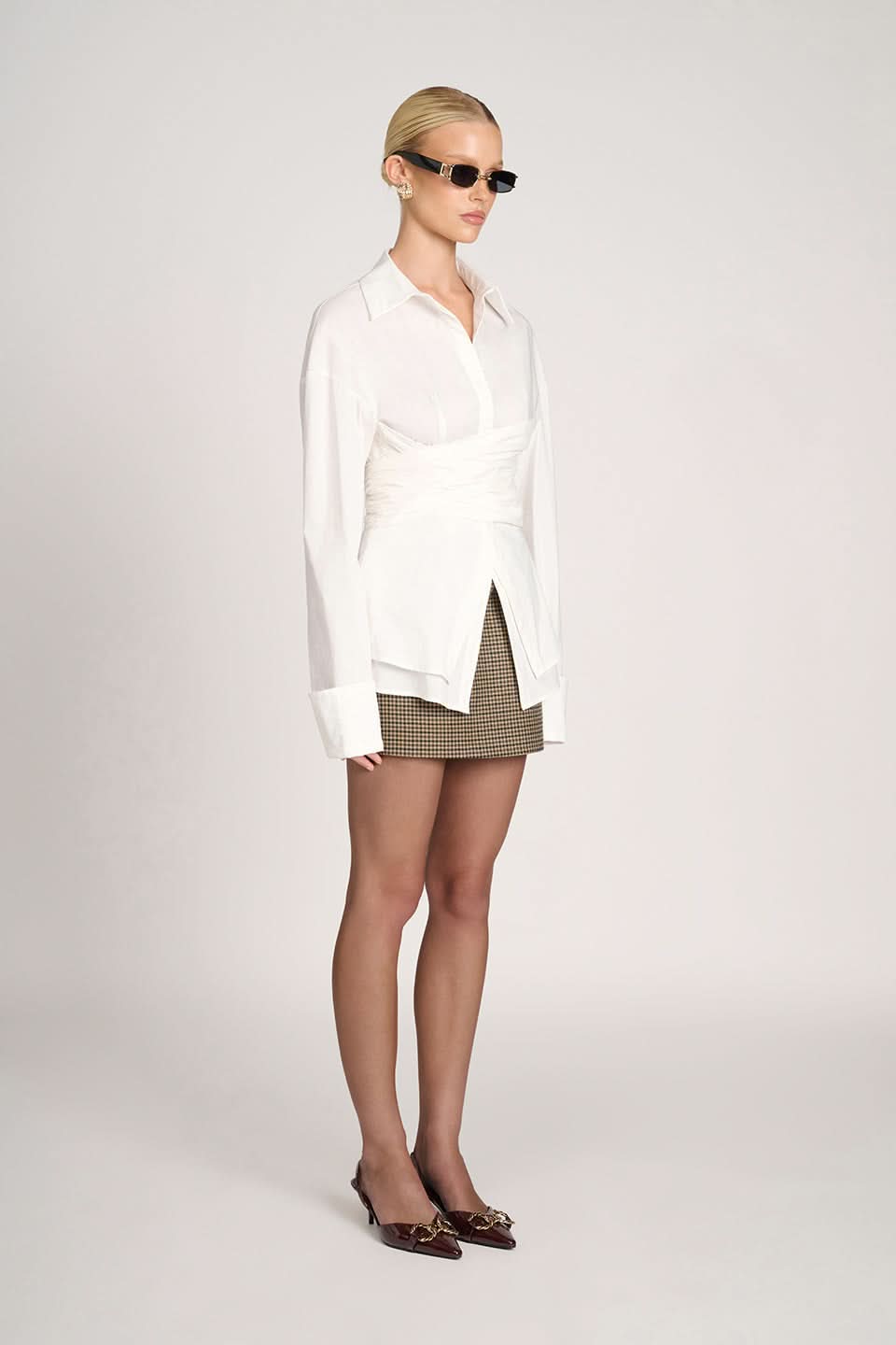 Rebecca – Tailored Wrap Shirt