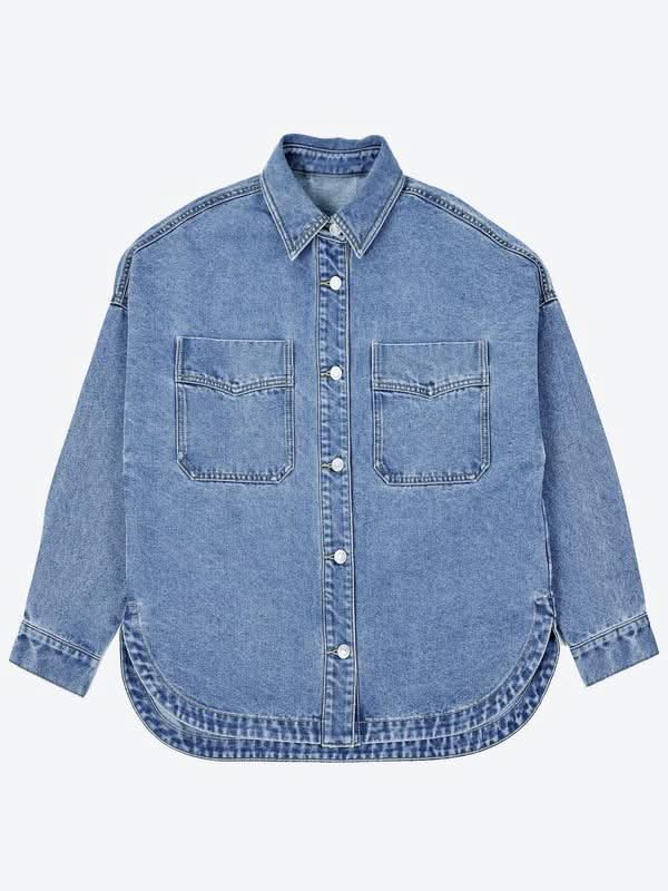 Oversized Denim Shirt Jacket