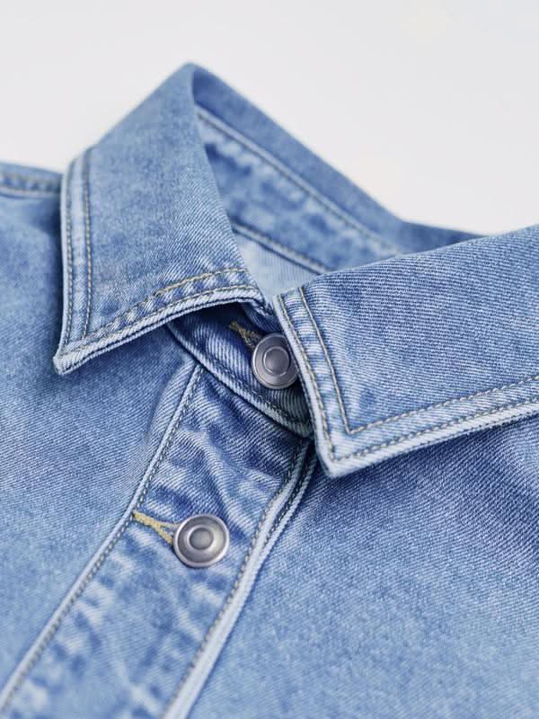 Oversized Denim Shirt Jacket