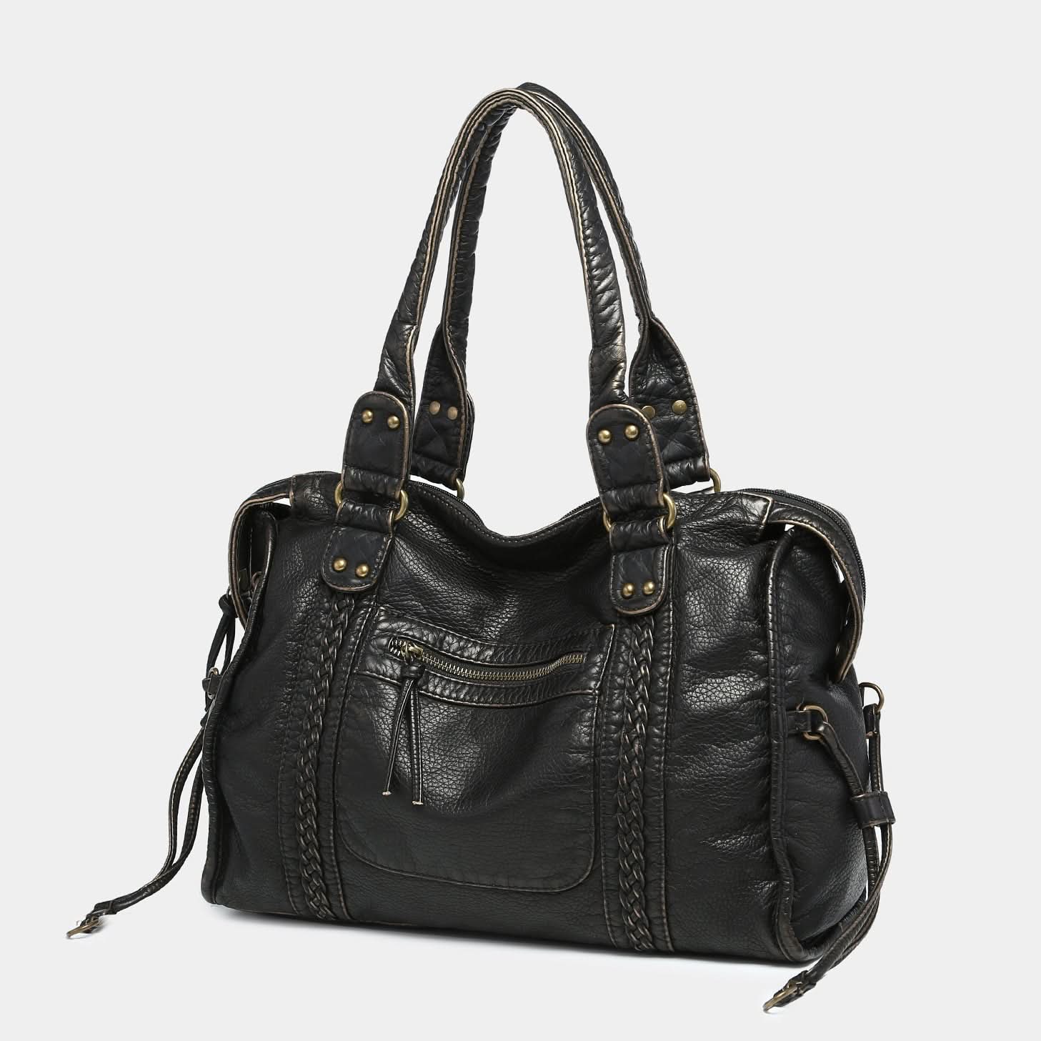 Aide XL in Vintage Black – Tote Bag