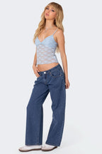 Maya Washed – Low Rise Jeans