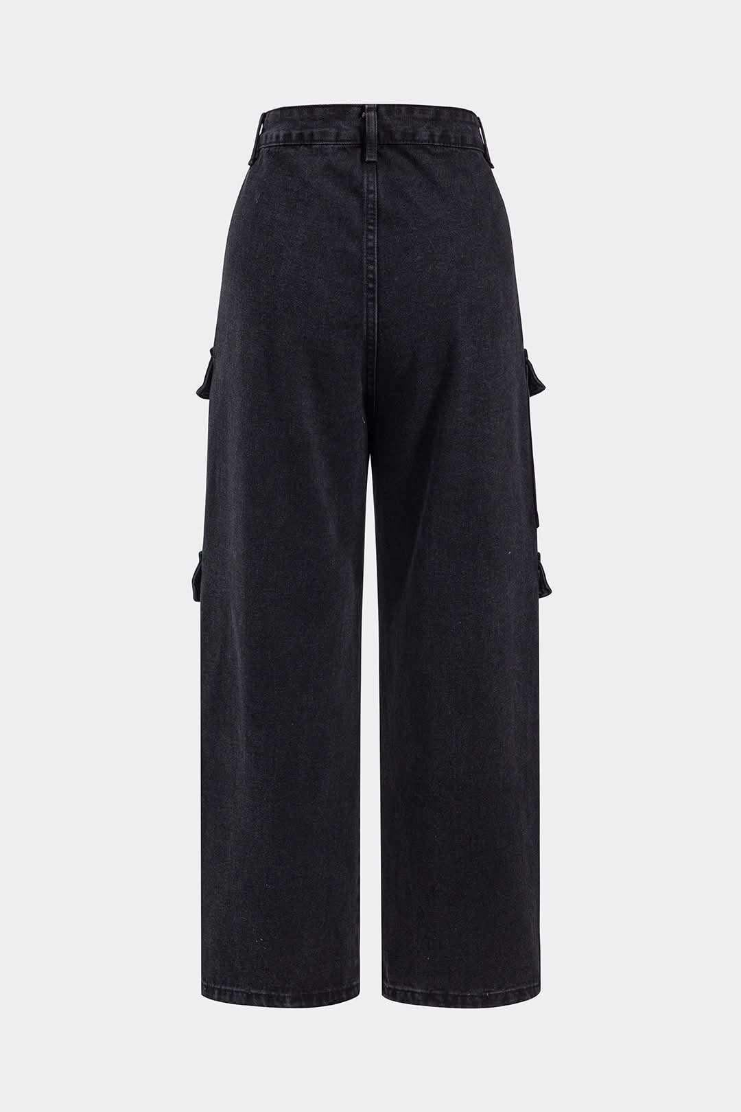 Night Ops – Wide-Leg Cargo Denim